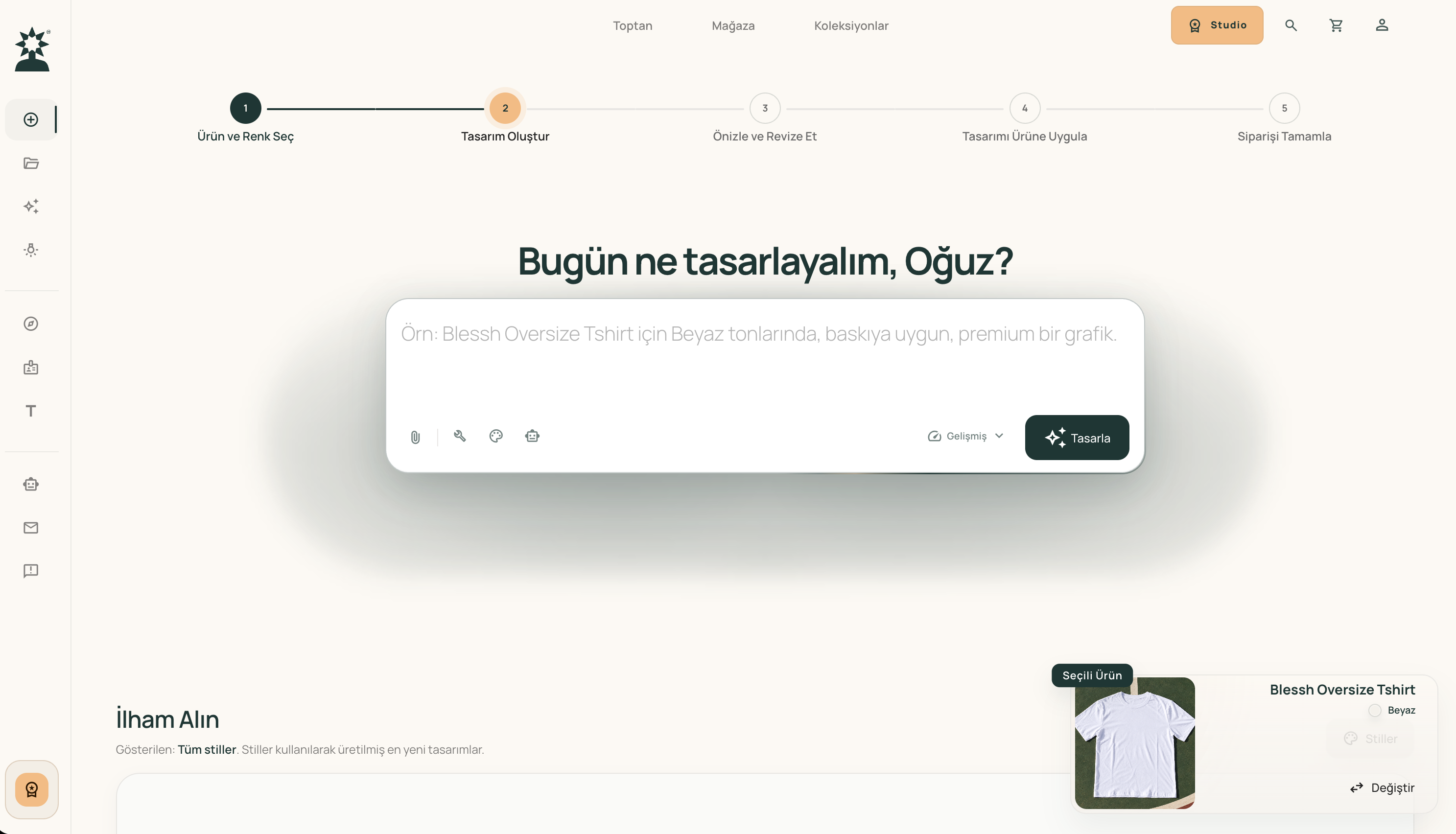 BLESSH — AI-Powered Custom Streetwear ekran görüntüsü