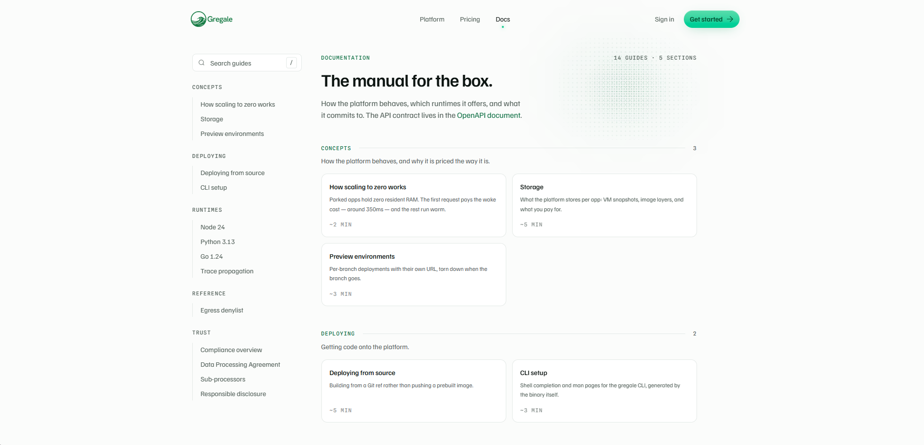 Gregale ekran görüntüsü